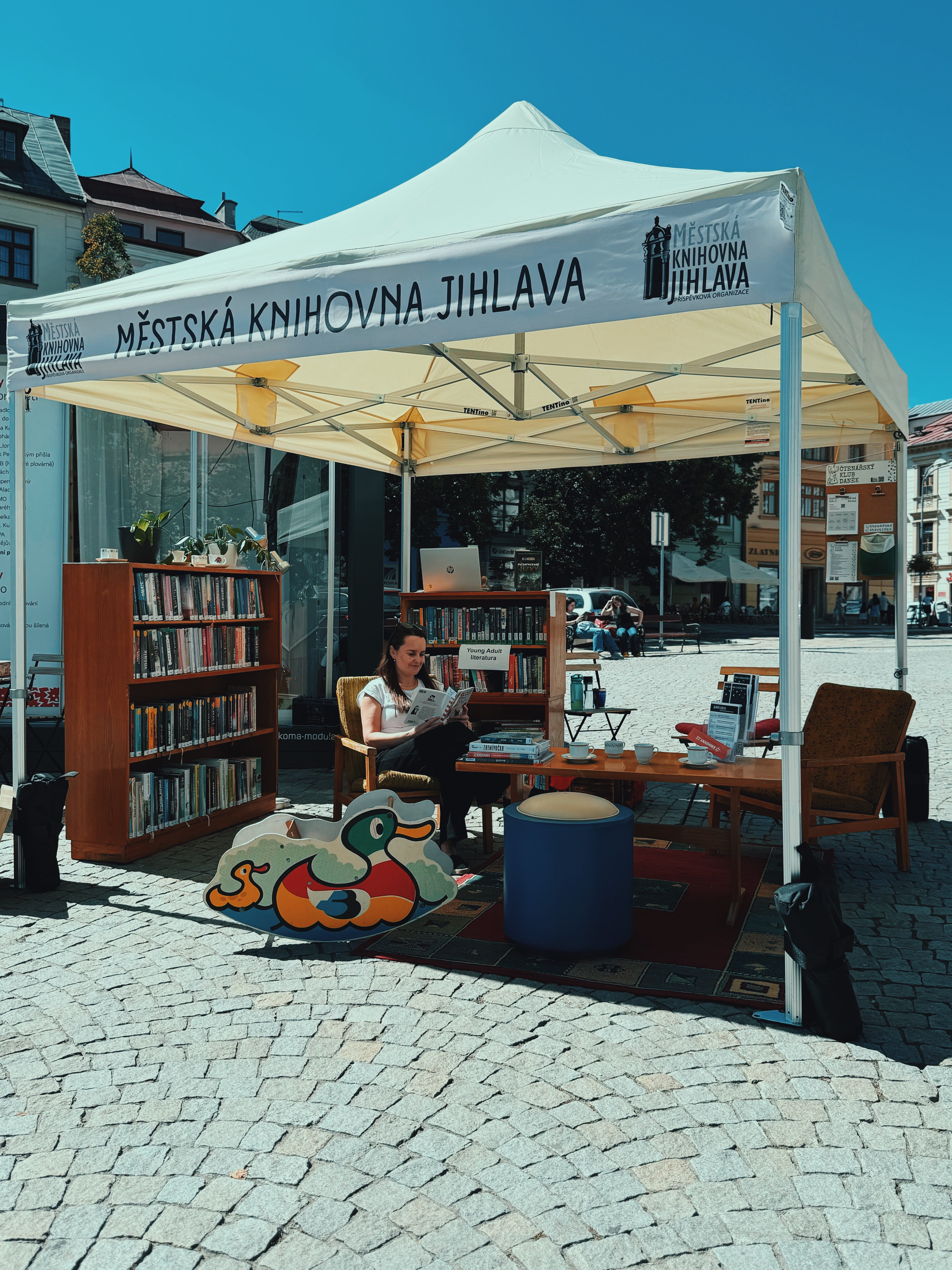 Léto s knihovnou 2026_akce na náměstí_Jihlava